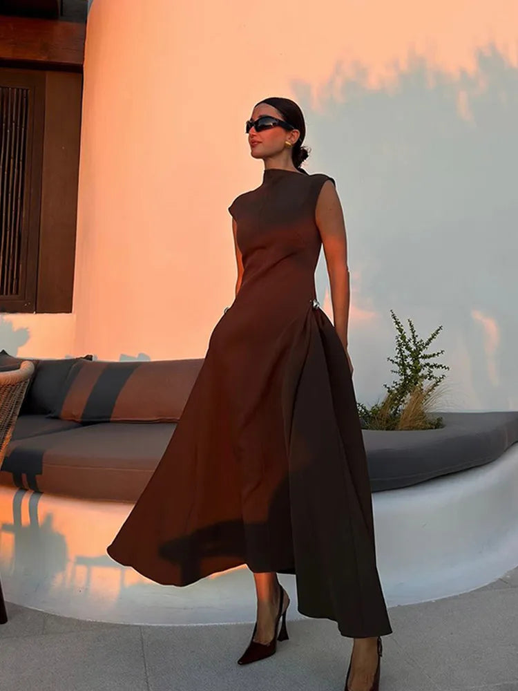 Vestido elegante estilo toscano para mujer.
