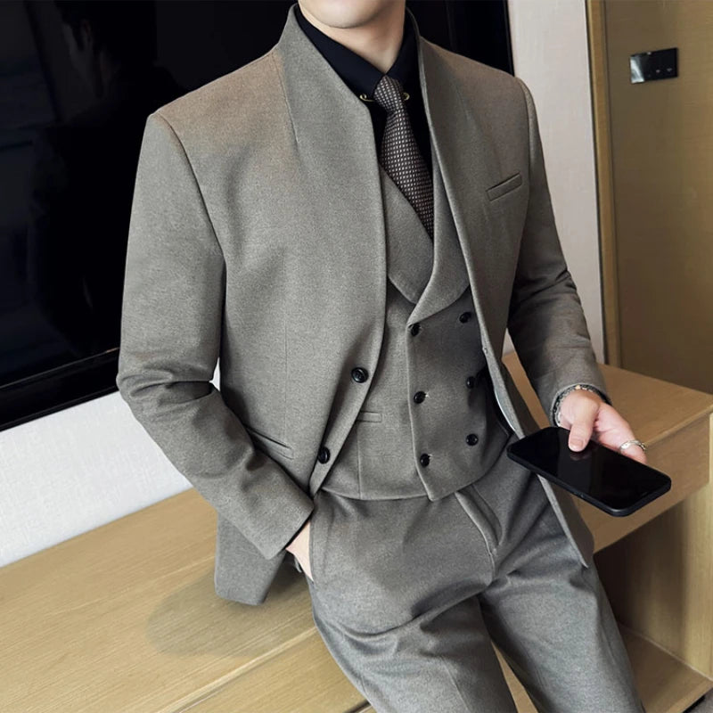 Costume élégant de style japonais, blazer + pantalon pour homme