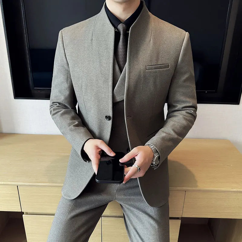 Costume élégant de style japonais, blazer + pantalon pour homme
