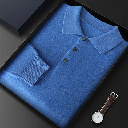 Suéter de punto estilo australiano de cachemira para hombre