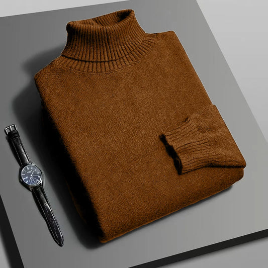 Suéter de cuello alto para hombre